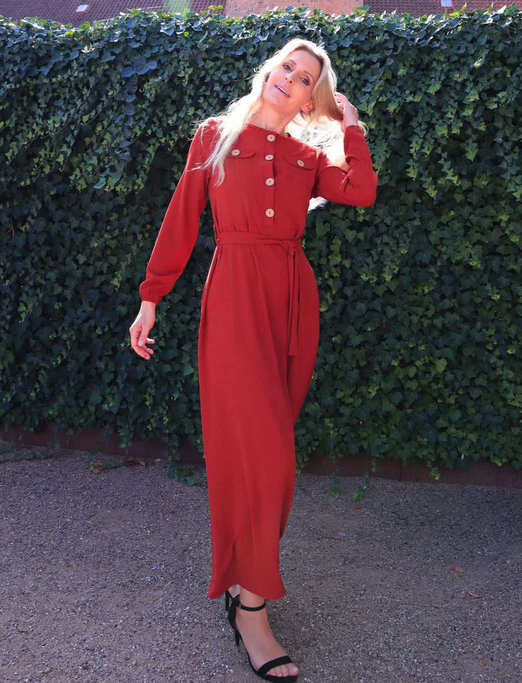 Alfie kjole sommer rød Divans