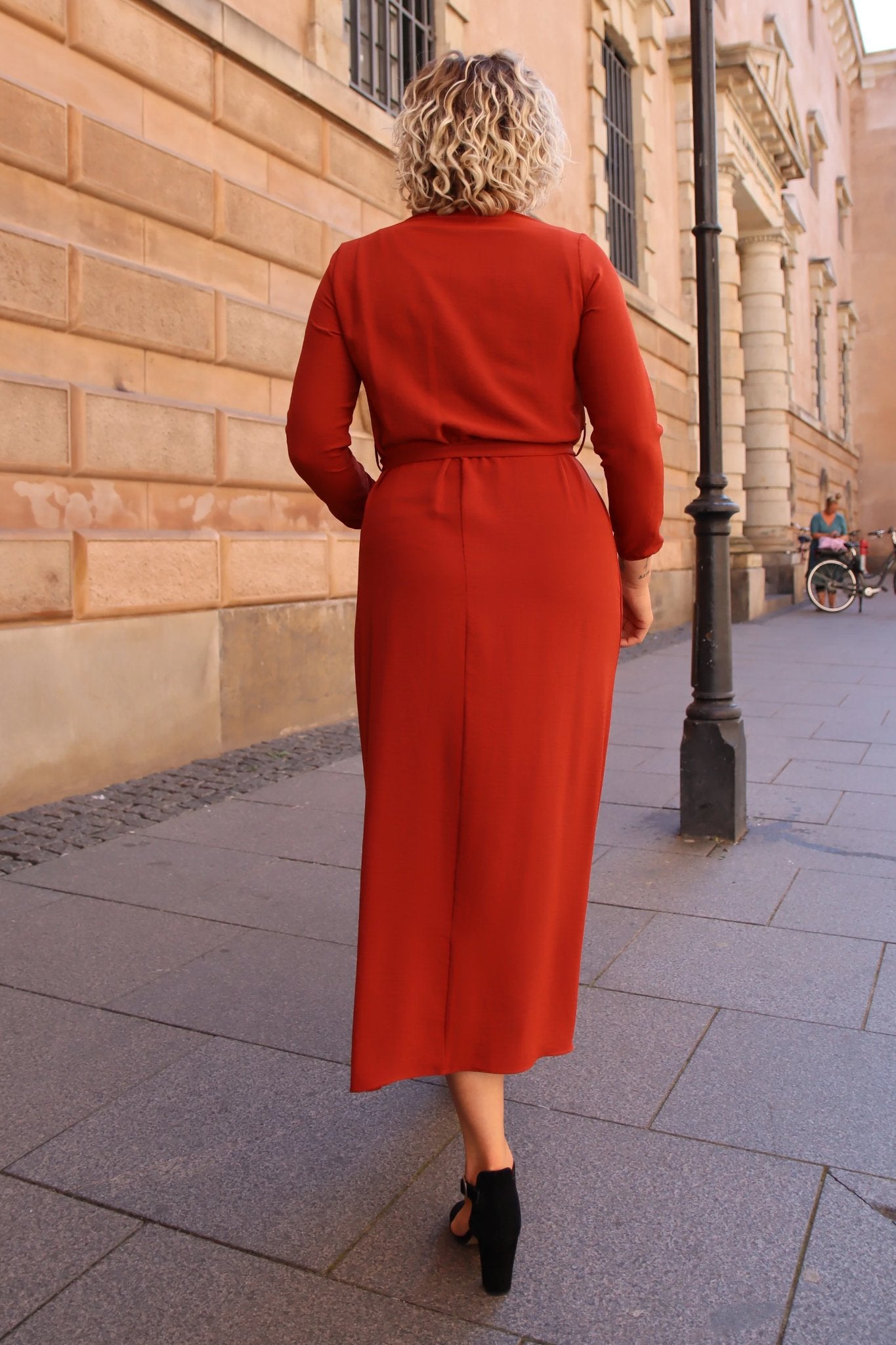Divans kjole sommer rød Bolette