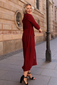 kjole sommer rød strippet Divans Berlina