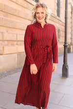 Indlæs billede til gallerivisning kjole sommer rød strippet Divans Berlina
