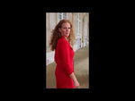 Indlæs og afspil video i gallerivisning Divans Alis kjole sommer rød
