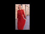 Indlæs og afspil video i gallerivisning Divans kjole sommer rød Bolette
