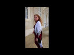 Indlæs og afspil video i gallerivisning Divans kjole sæt efterår rød hvid cardigan Berentina
