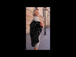 Indlæs og afspil video i gallerivisning Divans kjole sæt efterår sort grø cardigan Trine Lone
