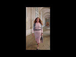 Indlæs og afspil video i gallerivisning Divans kjole sæt efterår grø lyserød cardigan Karla
