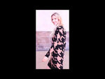 Indlæs og afspil video i gallerivisning Divans kjole sæt efterår sort brun cardigan Eva
